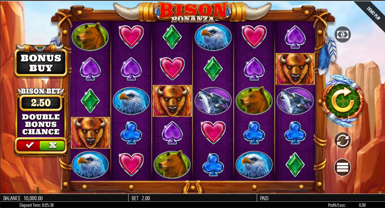 รีวิวเกมสล็อตออนไลน์ Bison Bonanza